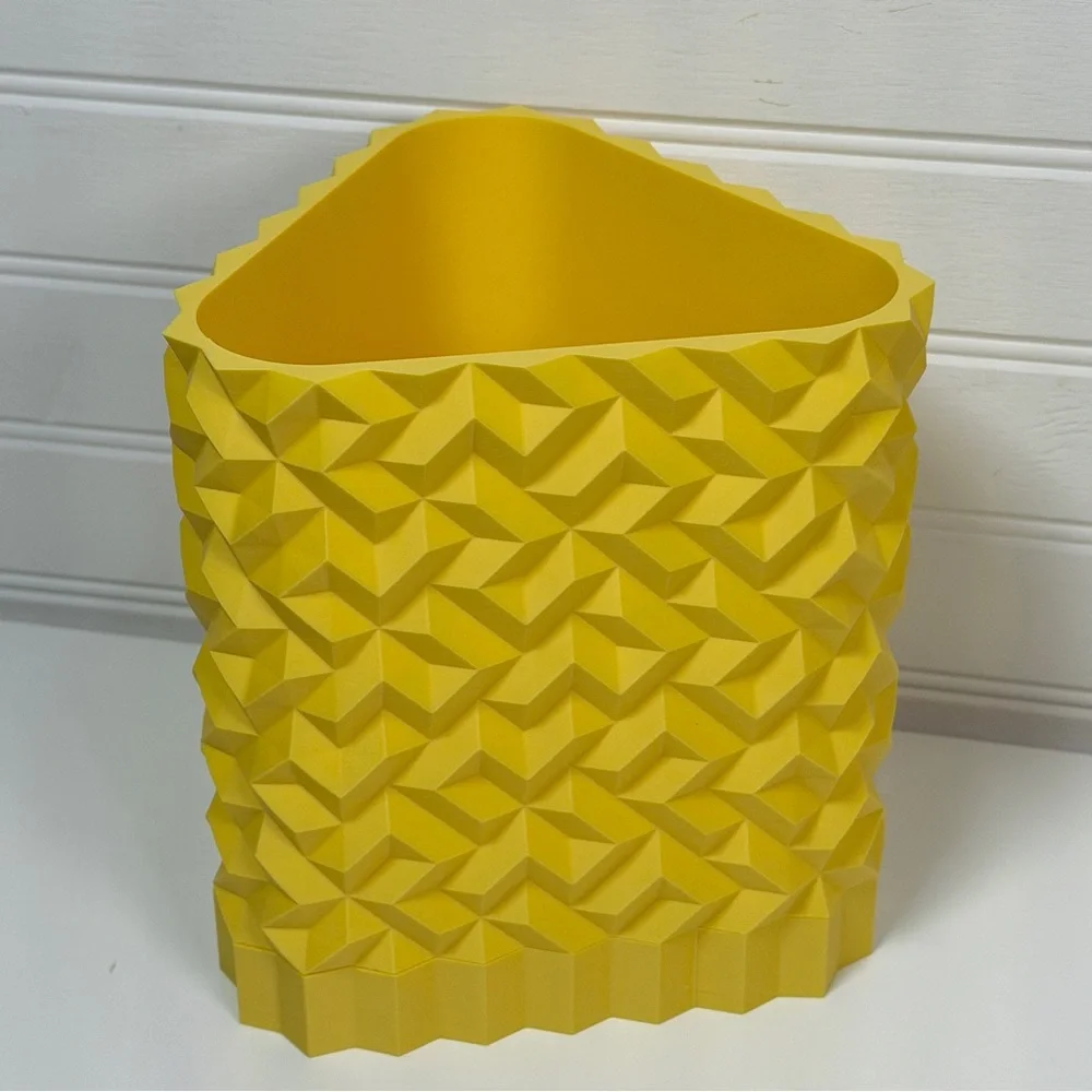 Cobble Planter 02, Indoor Flower Pot, Tabletop Planter, Triangular Design